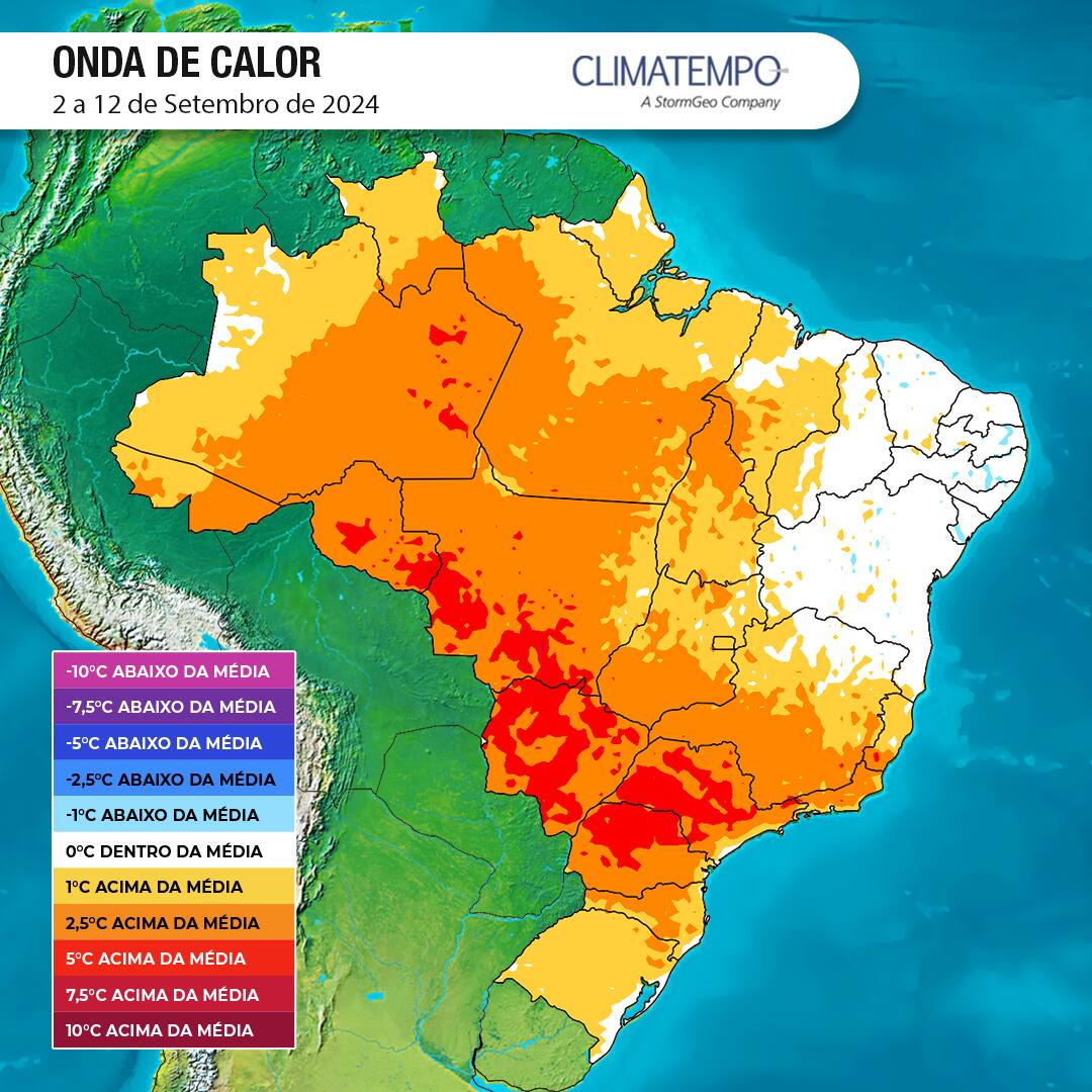 Onda de calor vai trazer clima de deserto ao Brasil mas já tem nova