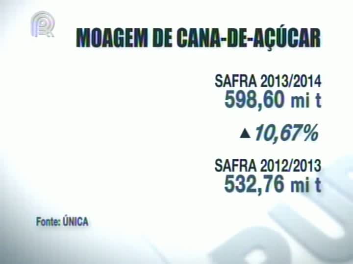 Moagem de cana na região Centro-Sul do país nesta safra deve aumentar em 10,67%, indica Unica