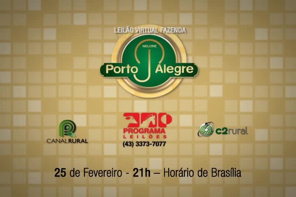 Leilão Virtual Fazenda Porto Alegre