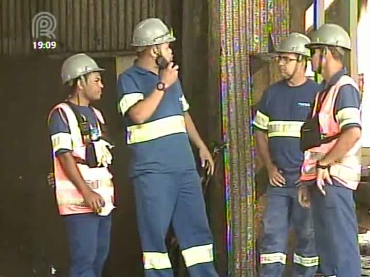 Trabalhadores do Porto de Santos (SP) fazem protesto