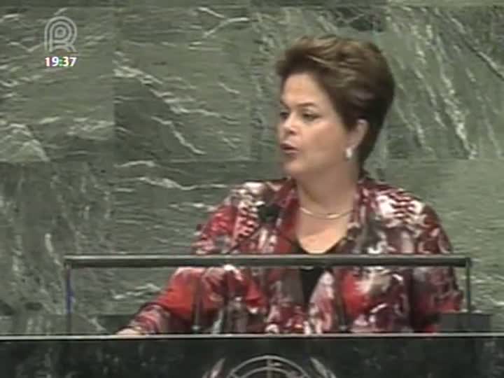 Presidente Dilma Rousseff discursa na abertura da Assembléia Geral das Nações Unidas