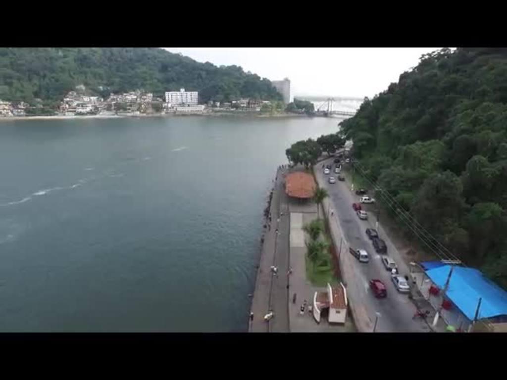 Drone grava imagens da Baixada Santista para o Na Estrada