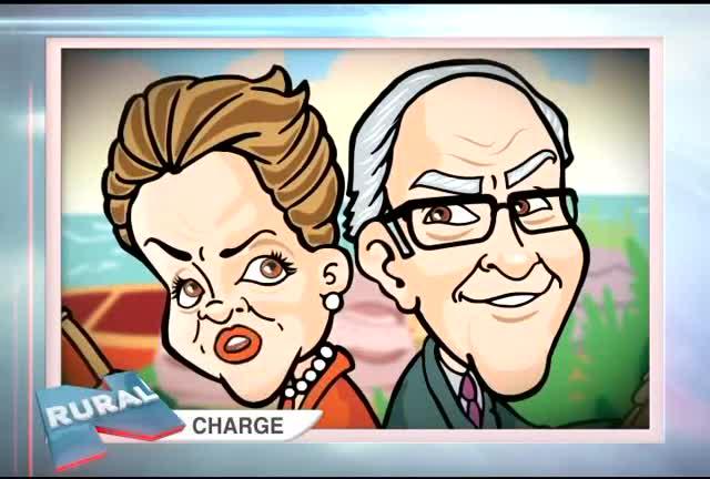 Situação de Dilma e Eduardo Cunha inspira charge