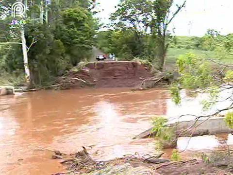 Chuva: governo do PR estima prejuízo em R$ 100 mi