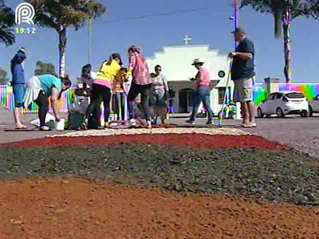 Com tapetes, produtores celebram Corpus Christi