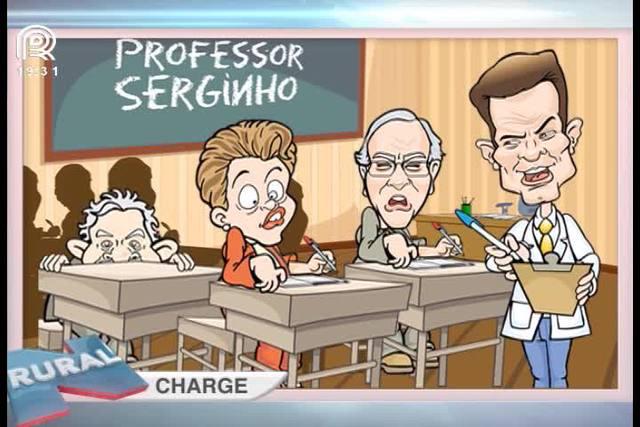 Charge: Lula foge das denúncias de Moro