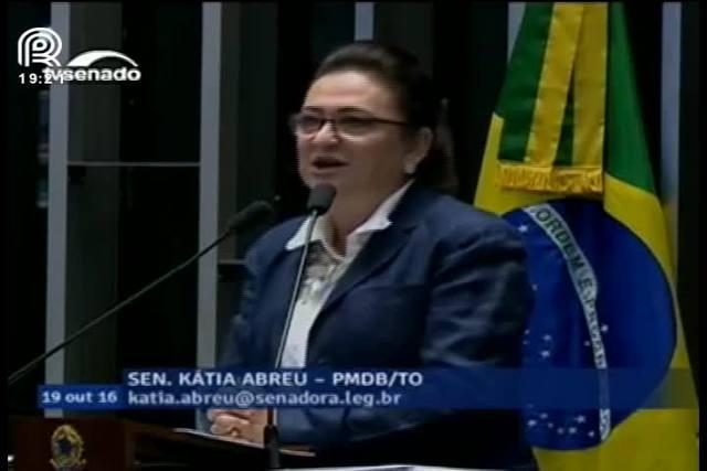 Kátia Abreu defende Matopiba no Senado Federal