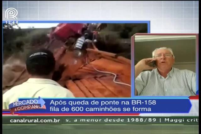 BR-158 já tem fila de mais de 600 caminhões, diz sindicato