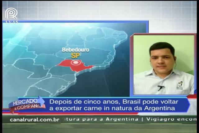 Brasil pode voltar a exportar carne para a Argentina