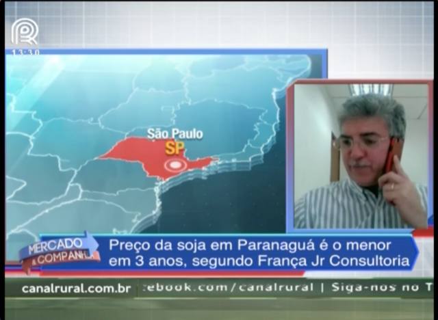 Soja: preço no porto de Paranaguá é o menor em 3 anos