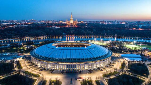 O estádio Luzhniki será palco da partida inicial e da final da Copa do Mundo 2018