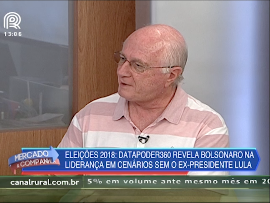 Pesquisa aponta Bolsonaro em 1º lugar isolado sem Lula como candidato