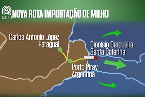 Santa Catarina: conheça a nova rota de importação de milho