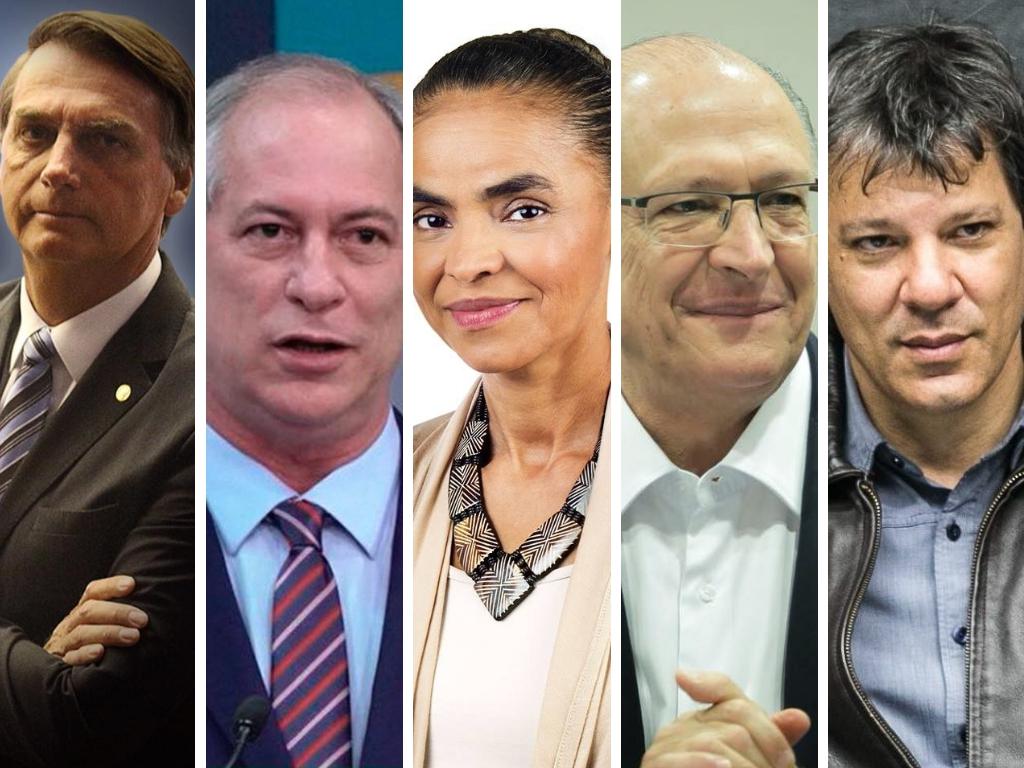Datafolha: Bolsonaro tem 24%; Ciro, 13%; Marina, 11%; Alckmin, 10%; e Haddad, 9%