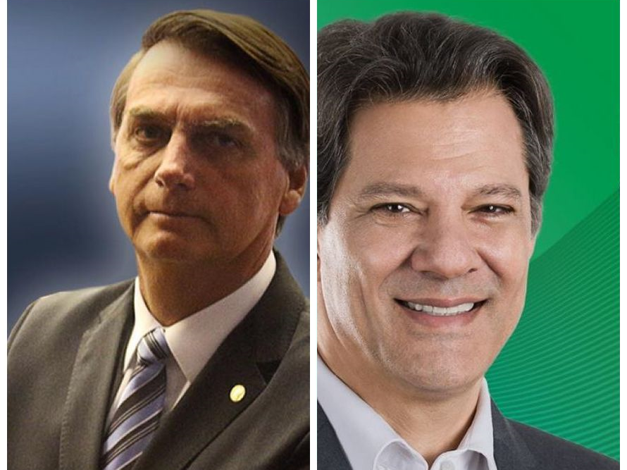 Na véspera da eleição, distância entre Bolsonaro e Haddad diminui