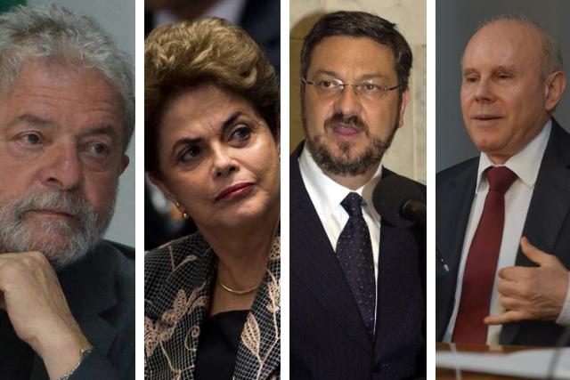 Lula, Dilma, Palocci, Mantega