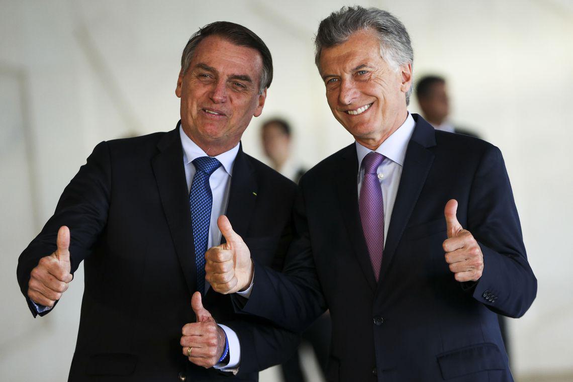 Bolsonaro e Macri falaram sobre Mercosul