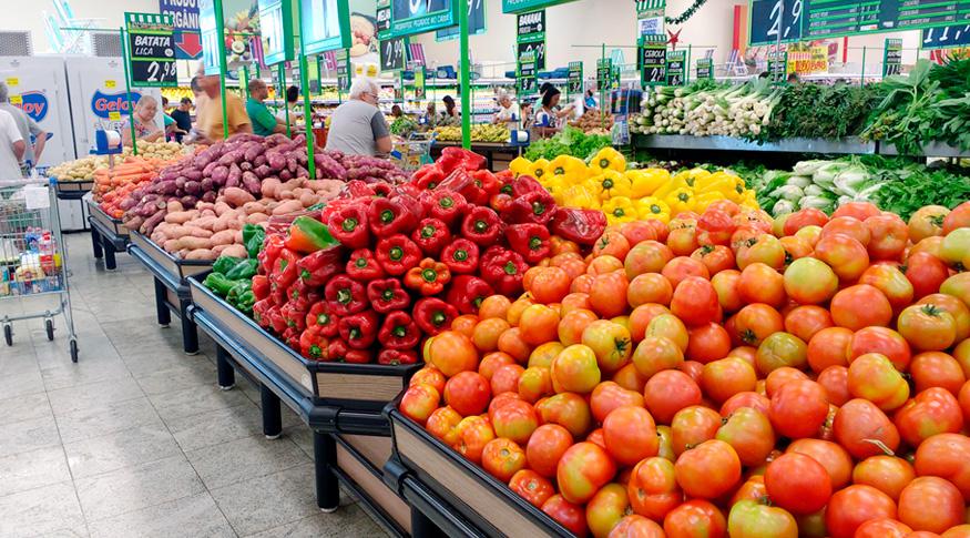 supermercado, frutas, legumes, verduras, rastreabilidade, consumo, tecnologia nuclear