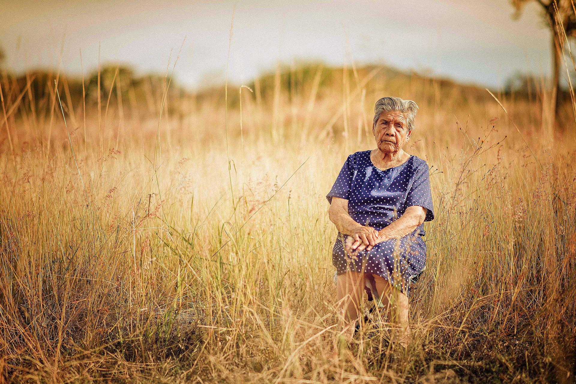 idosa beneficiada pela aposentadoria rural