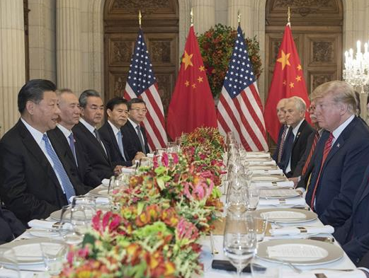 Reunião entre o presidente dos Estados Unidos e China