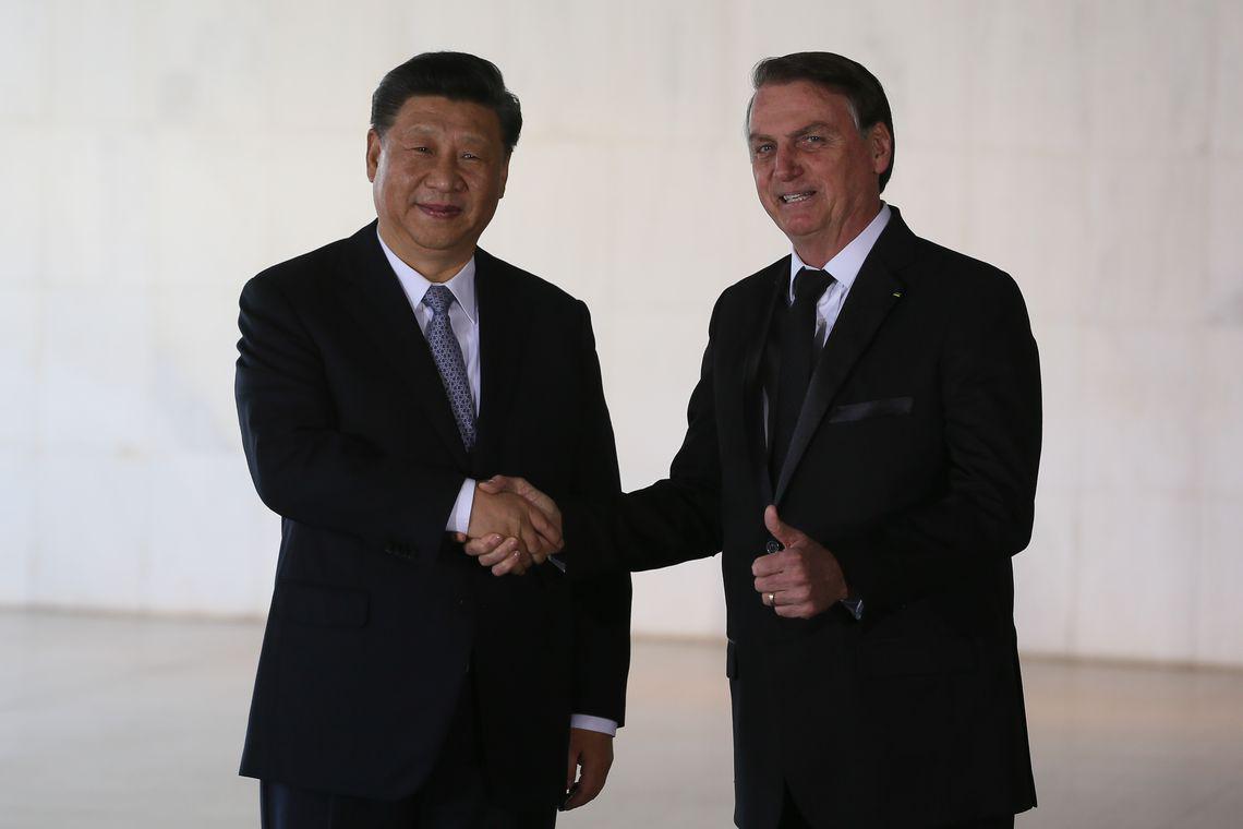 Jair Bolsonaro e Xi Jiping