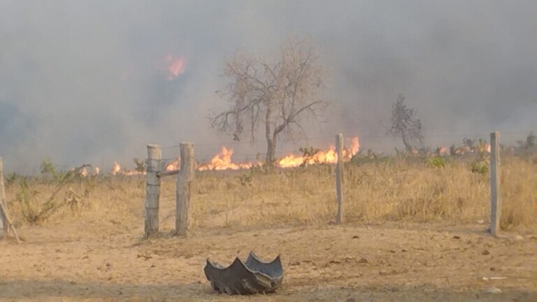 Base de Incêndios Florestais no Oeste da Bahia, segue combatendo focos de incêndio na região oeste. Em Formosa do Rio Preto fogo atingiu fazendas