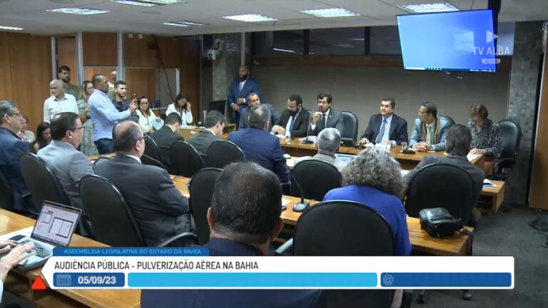 Audiência pública discutiu projeto de lei que quer proibir pulverização aérea de defensivos agrícolas na Bahia