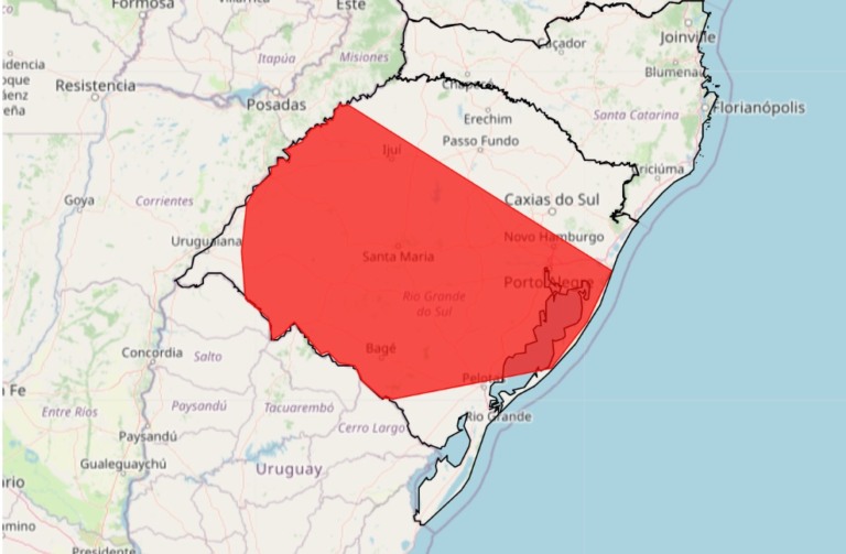 alerta de chuva do Inmet para o RS alerta de chuva do Inmet para o RS
