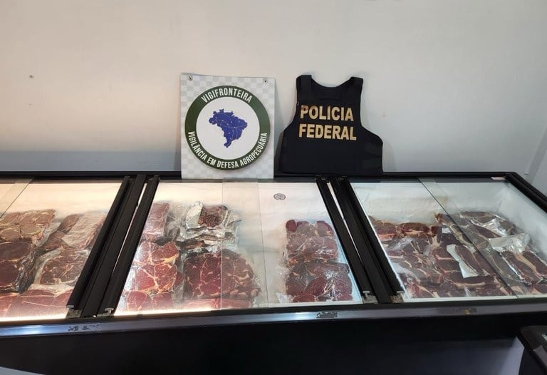 Operação da PF combate contrabando de carne em Foz do Iguaçu