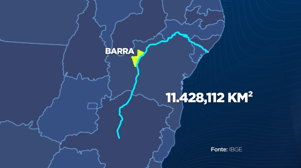 Nova fronteira agrícola em Barra, no oeste da Bahia, rio São Francisco, Rio Grande