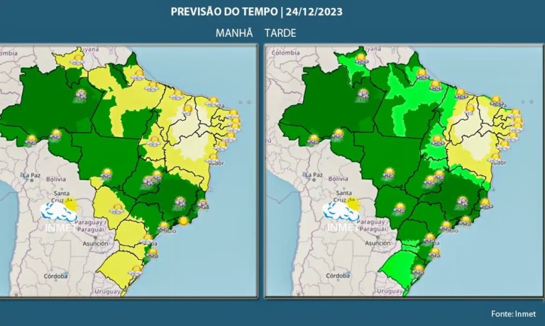 previsão de chuva no Natal