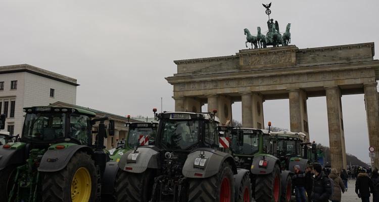 protesto, agricultores, Alemanha