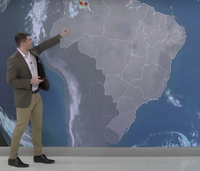 mapa de chuva no Brasil