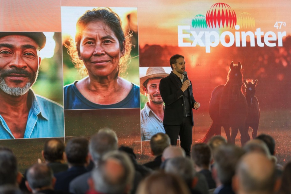 Eduardo Leite no lançamento da Expointer 2024