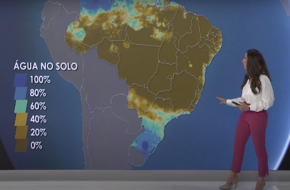 mapa de falta de água no solo para plantio de soja