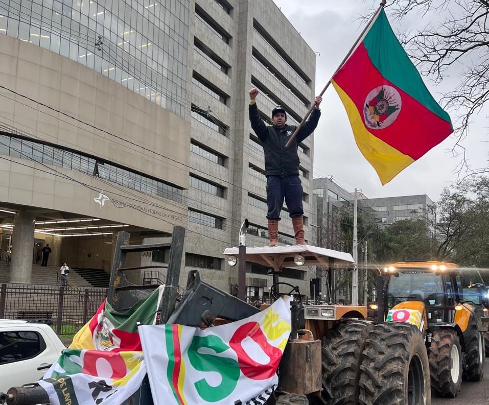 tratoraço de produtores em Porto Alegre, Rio Grande do Sul