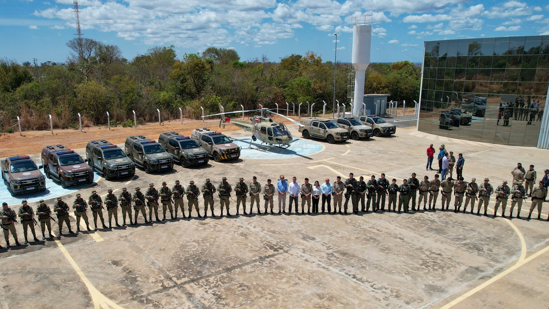 Operação Safra 2024 lançada em Barreiras, na base da polícia militar (Graer) em Barreiras,