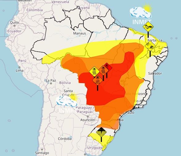 Inmet alerta laranja