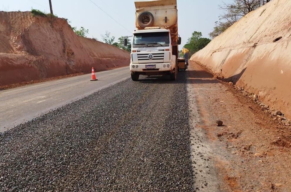 MT-170 antiga BR-174 castanheira a colniza mato grosso foto sinfra