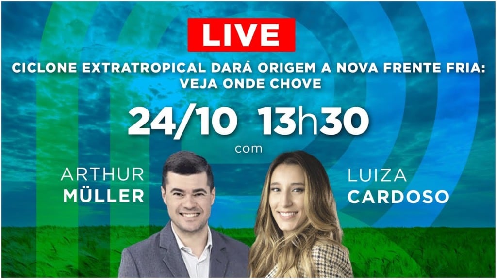 Ciclone extratropical dará origem a nova frente fria: veja onde chove