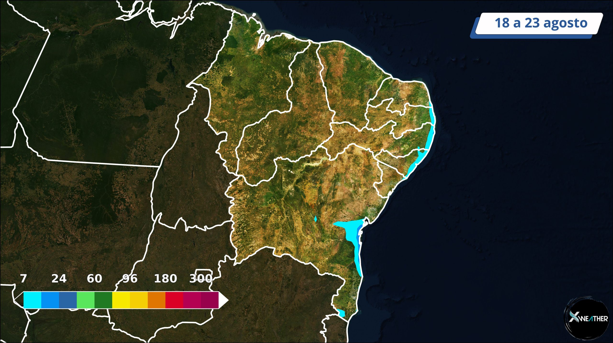 Nordeste - 18 a 23 de agosto