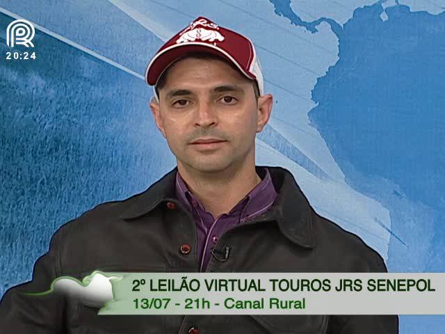 Canal Rural exibe leilão Touros JRS Senepol