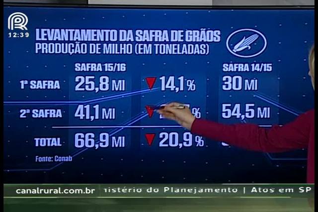 Safra de grãos soma 186,4 milhões de toneladas