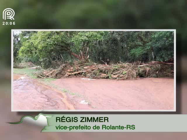 Rompimento de açude causa morte de rebanho no RS