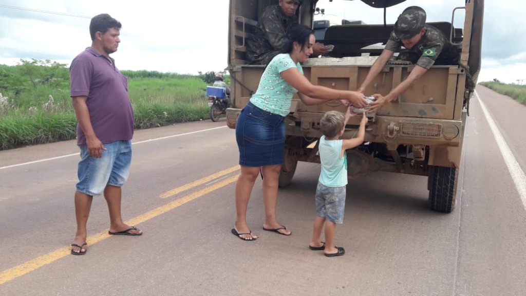 Atoleiros, BR-163, bloqueio