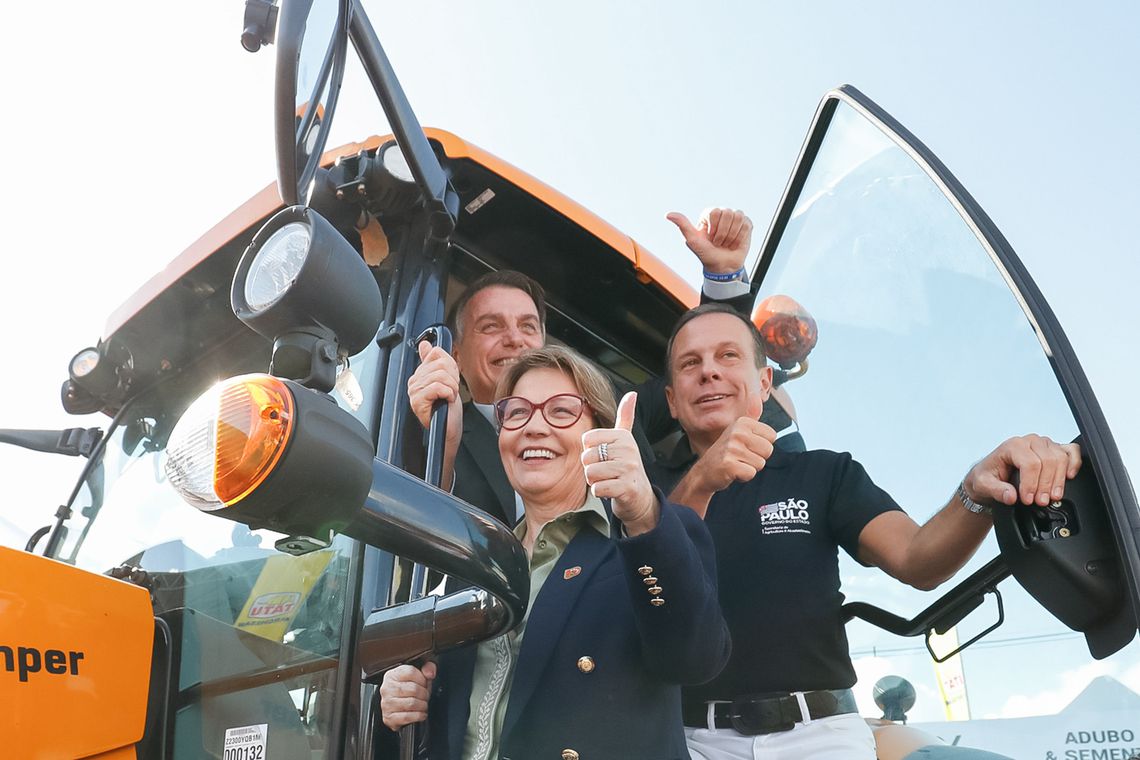 Presidente da República, Jair Bolsonaro durante visita a estande da Agrishow 2019.
Foto: Alan Santos/ Agência Brasil