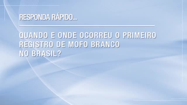 Teste seu conhecimento sobre o mofo branco no Brasil