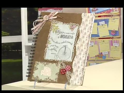 Scrap décor em caderno