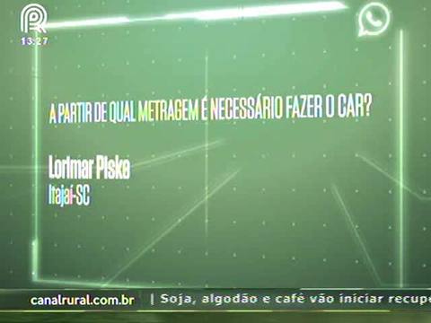 Especialista esclarece dúvidas sobre o CAR