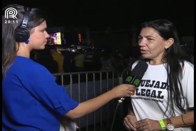 Manifestantes exigem regulamentação da vaquejada